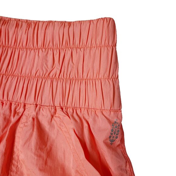 Free People Movement The Way Home Jogger Pants S Orange Nylon Pull-On Pockets - Picture 3 of 10